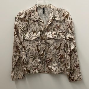 Zara - safari printed shirt - XS/S